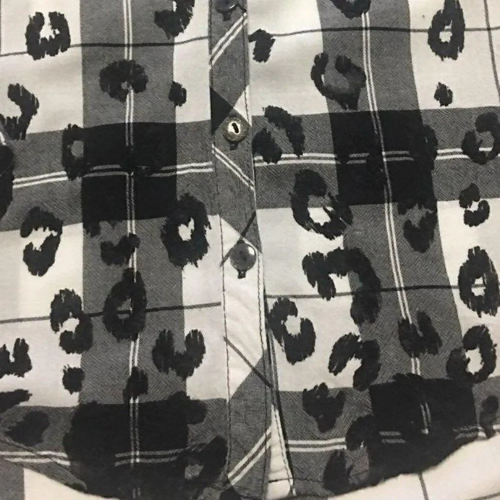 justice plaid shirt. size 10